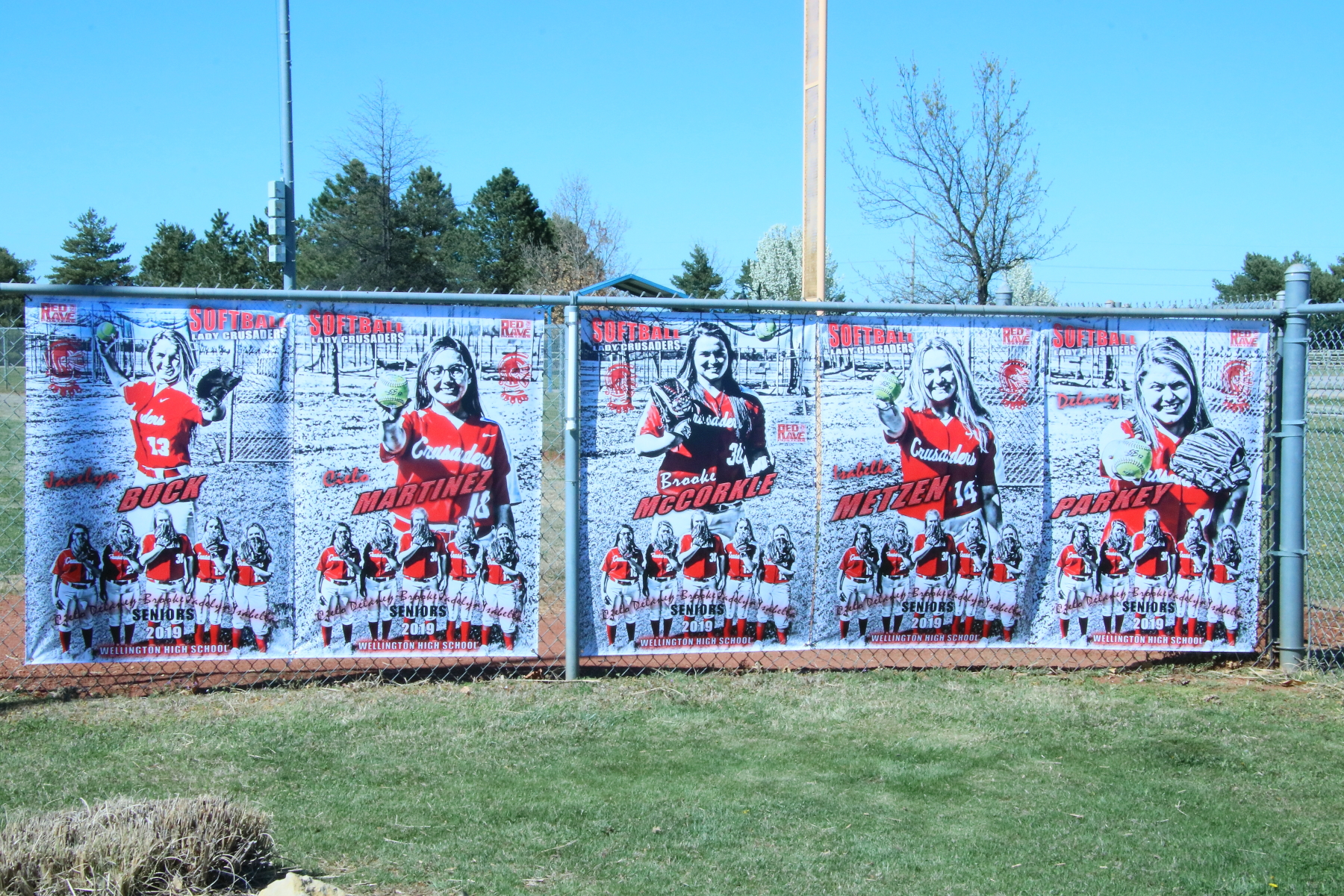 Lady Crusader Softball Banners 2019