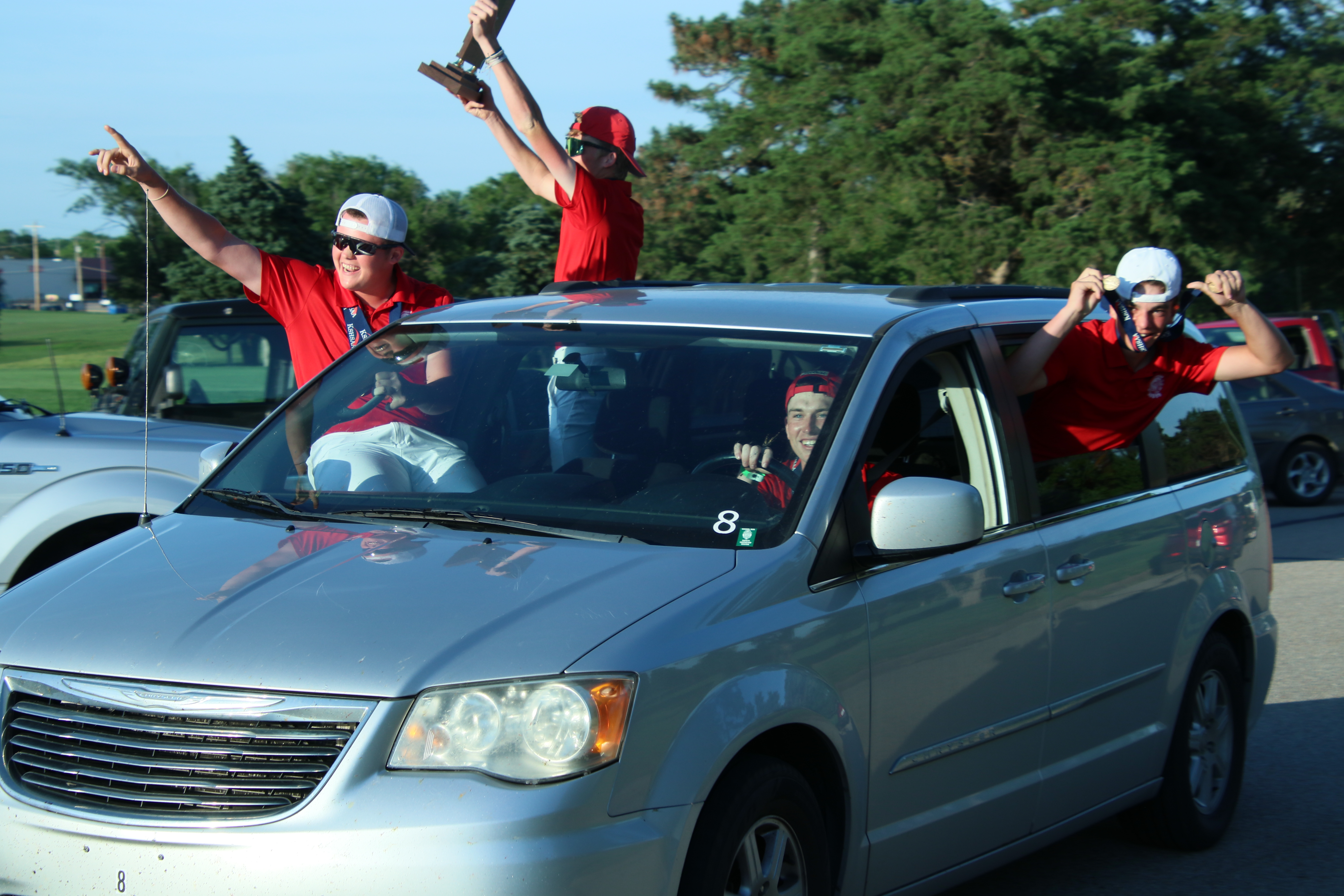 the State Champs are home!