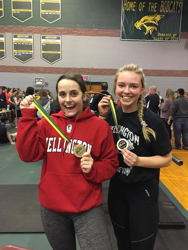 Elise & Taylor POWERLIFTING STATE 4A