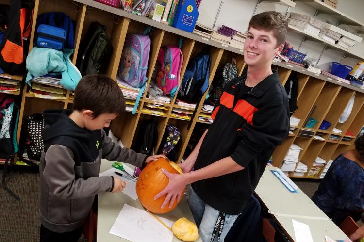 Pumpkin Carving WHS & Kennedy Students