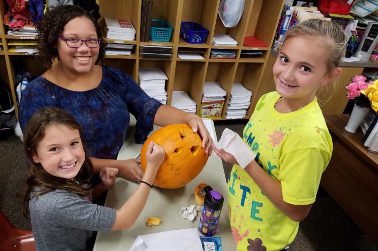 Pumpkin Carving WHS & Kennedy Students