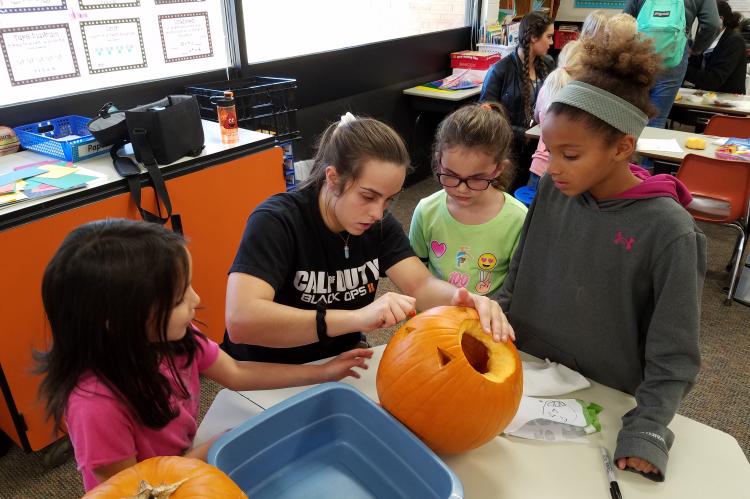 Pumpkin Carving WHS & Kennedy Students