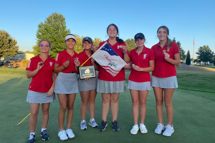 girls golf team at andale