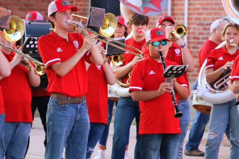 Pep rally band