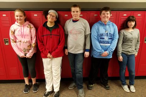WMS Students of the Month JANUARY 2018