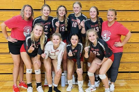 volleyball team at chaparral tournament