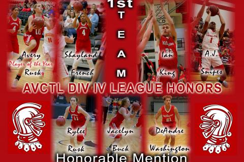 AVCTL DIV IV League Basketball Honors 2018