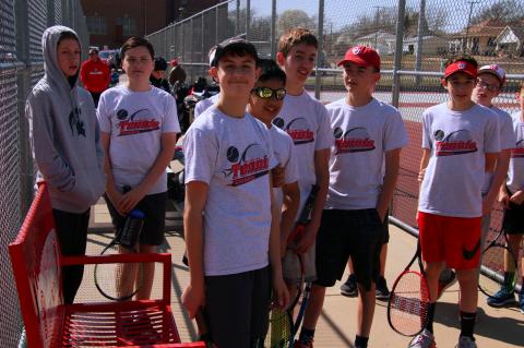 WMS 7/8 Boys Tennis 040119