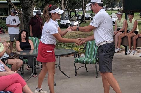 Payton Ginter Receiving Medal