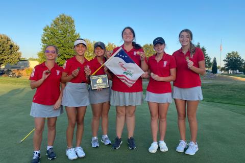 girls golf team at andale