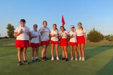 girls golf team at andover central