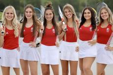 girls tennis varsity squad at kingman